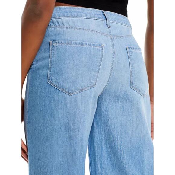 L’AGENCE Alicent High Rise Wide‎ Leg Jeans Havana Blue Wash Size 30 Made In USA - Picture 5 of 16